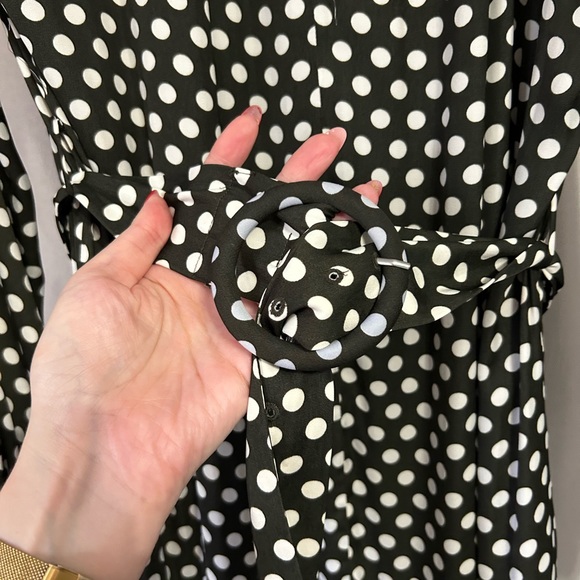 Khaki polka dot Witchery mini dress - Picture 2 of 4